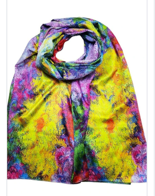 SILK FEEL DOUBLE SIDED SCARF