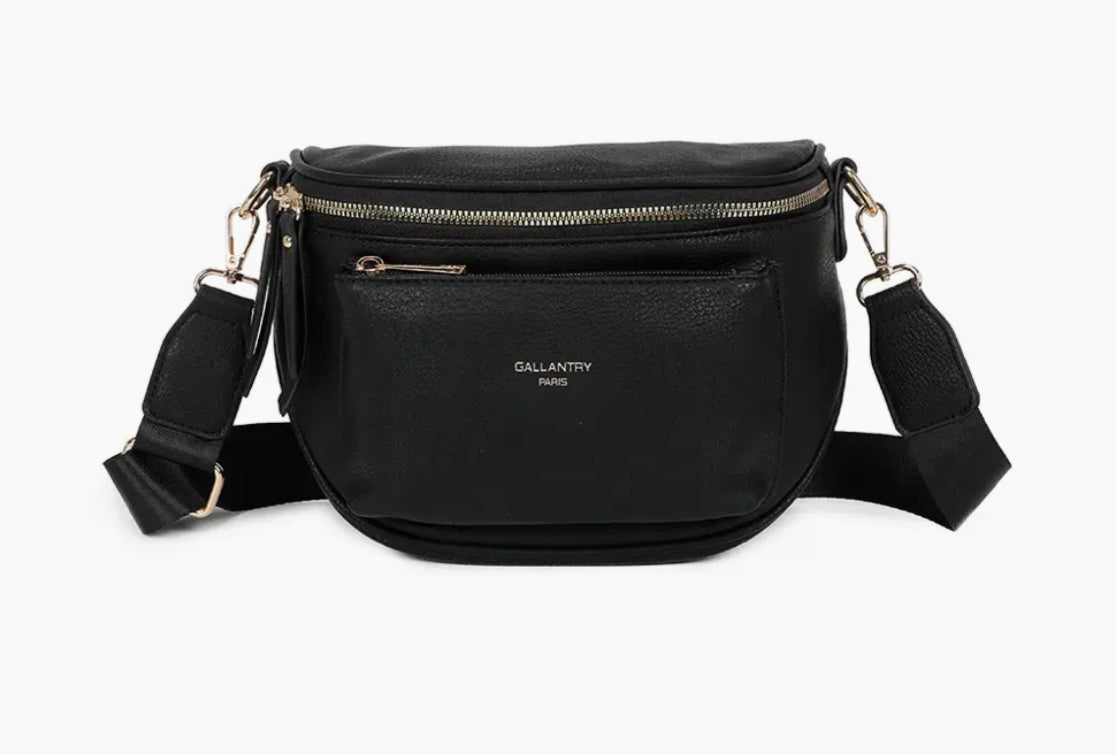 POCKET SLING BAG - BLACK