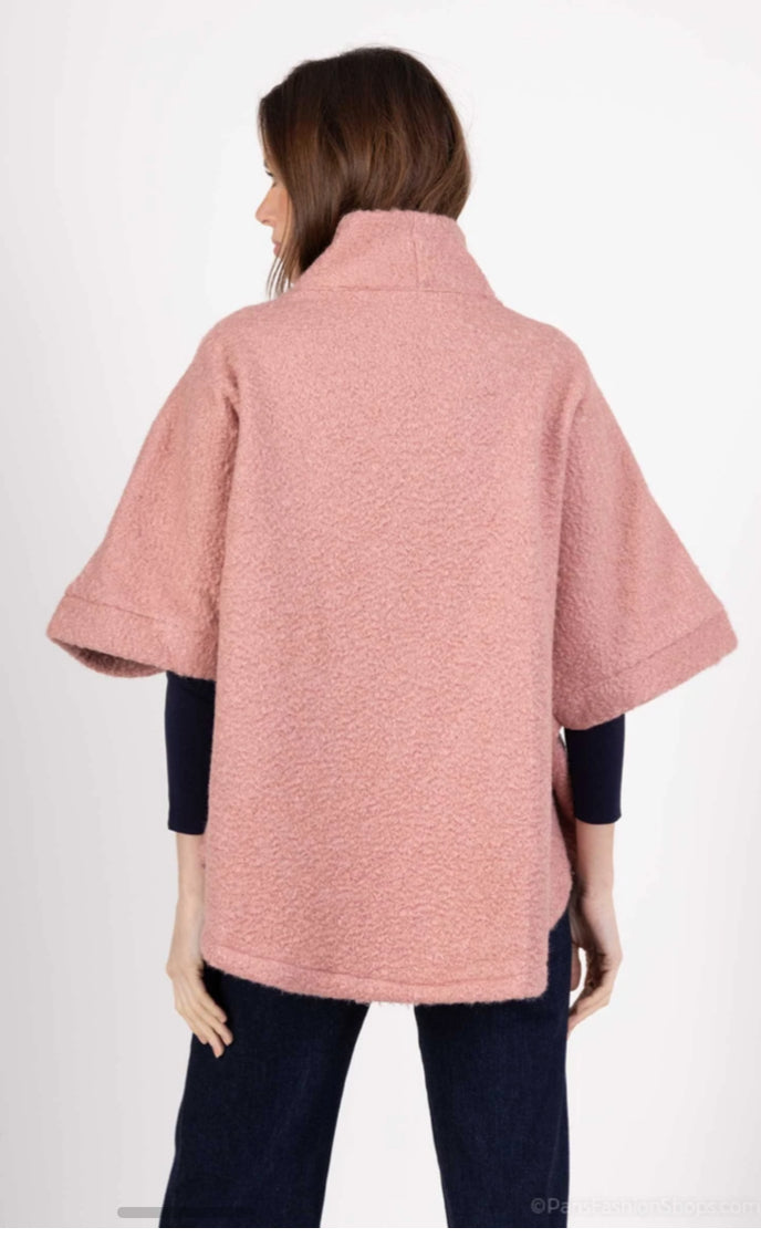TEDDY BUTTON JACKET - 10-16 - PINK