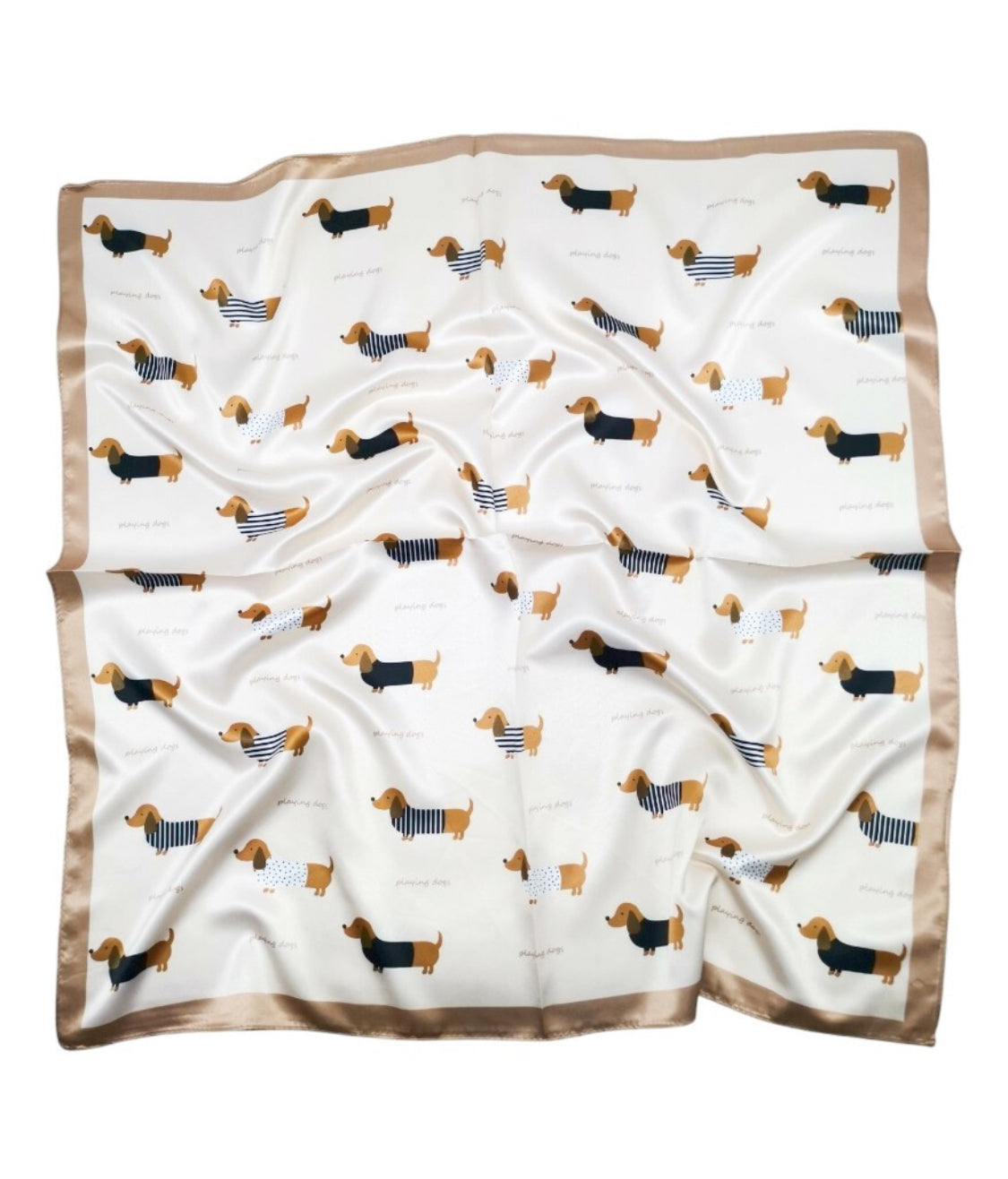 DOG PRINT NECK SQUARE