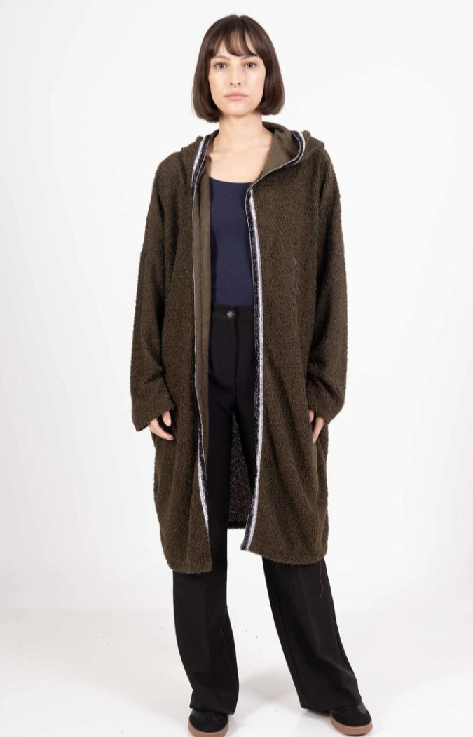 TEDDY SEQUIN STAR JACKET - 10-16/18 - KHAKI