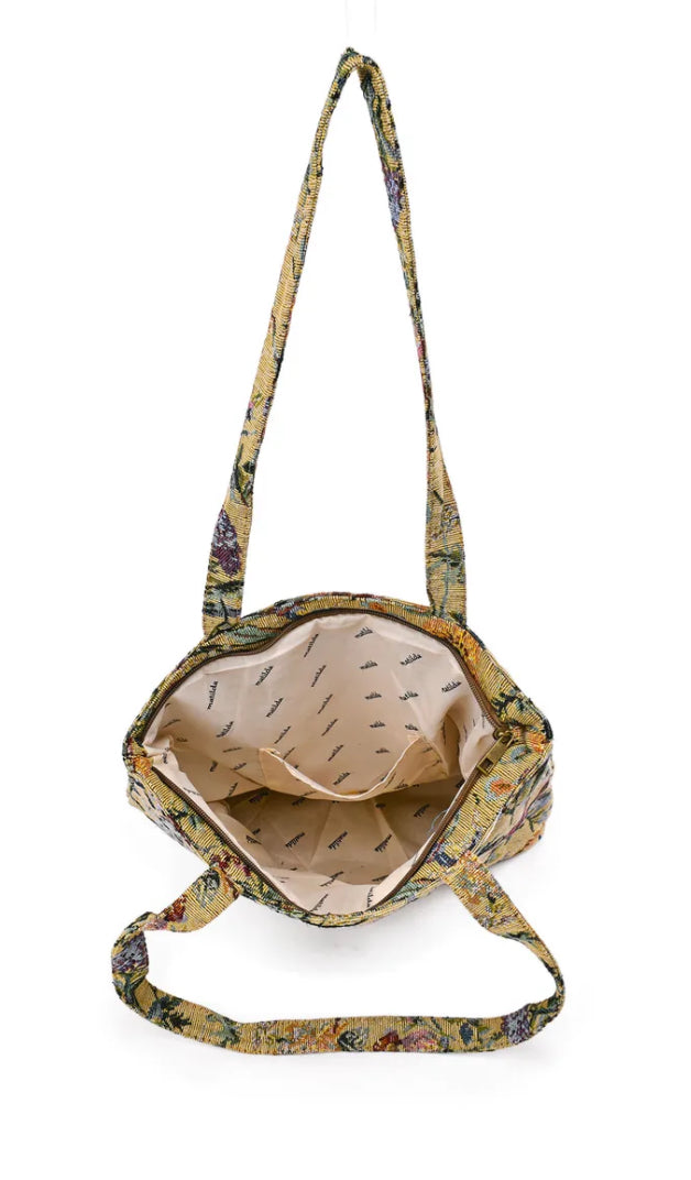 TAPESTRY COTTON LINED TOTE