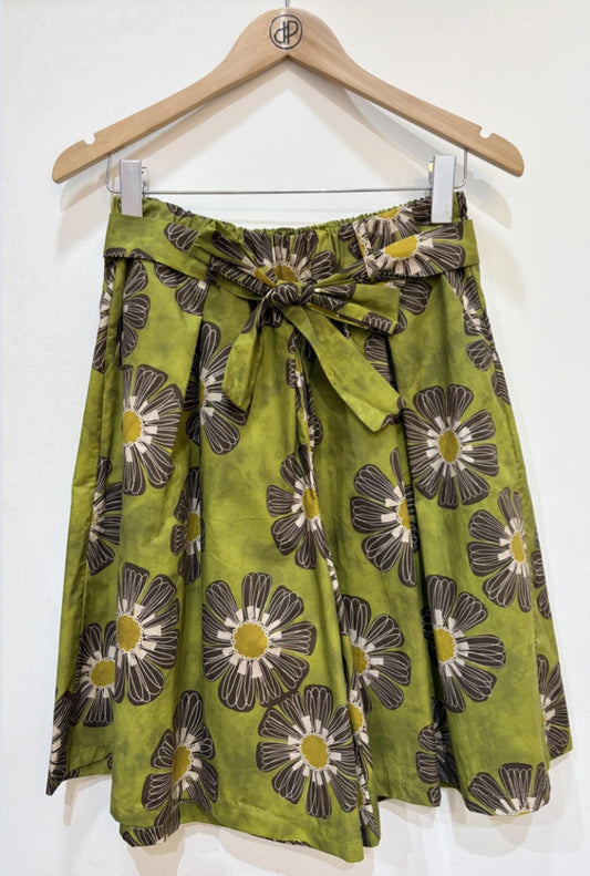 COTTON PRINT BERMUDA SHORTS