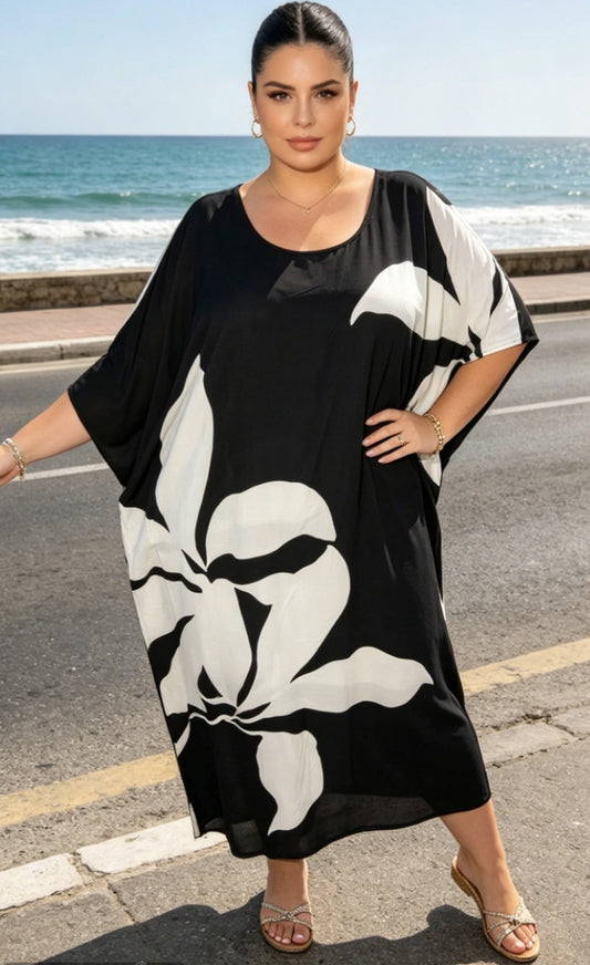 FLORAL KAFTAN DRESS - 12-18