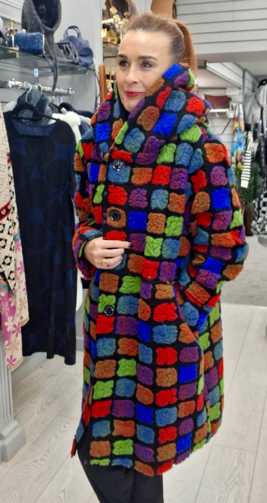 LUXE WOOL COAT WITH HOOD - 10-16