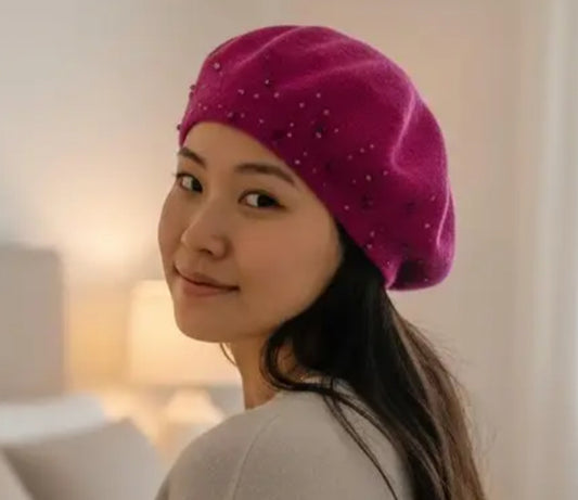 SPARKLE CASHMERE BERET