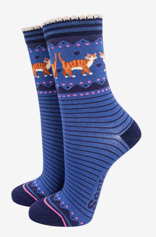 WOMEN’S CAT BAMBOO SOCKS