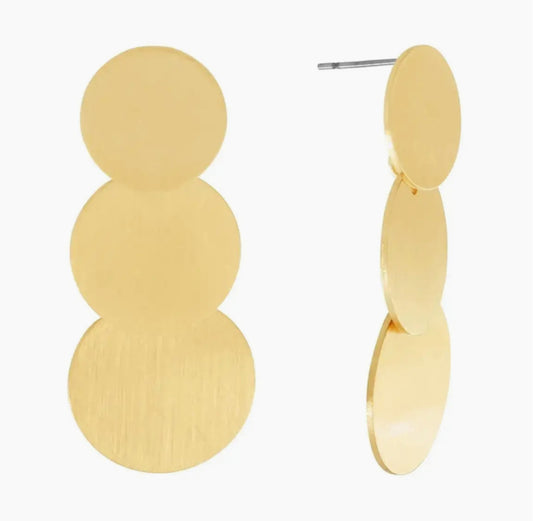 DNSK - CIRCLE STUD EARRINGS