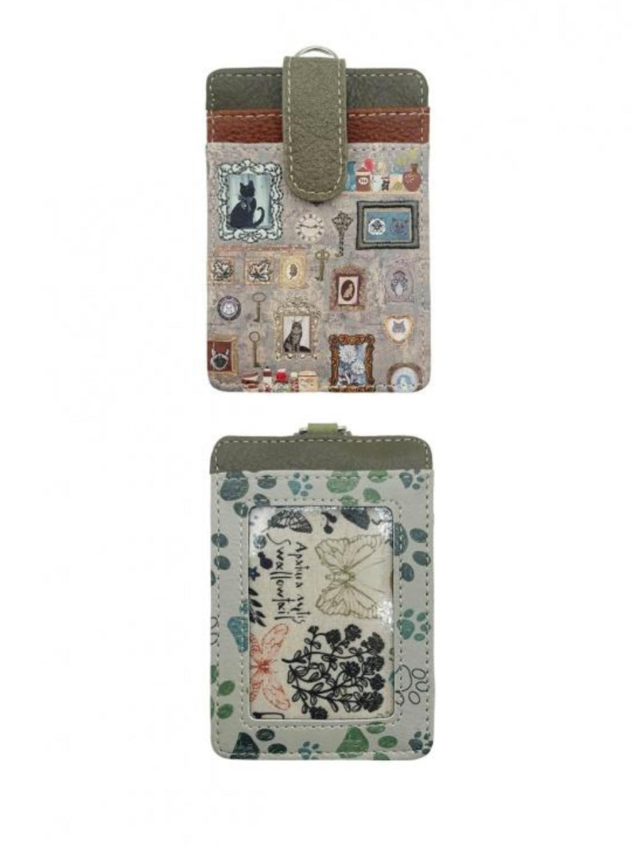 MULTI PRINT CARD HOLDER WALLET - GREEN