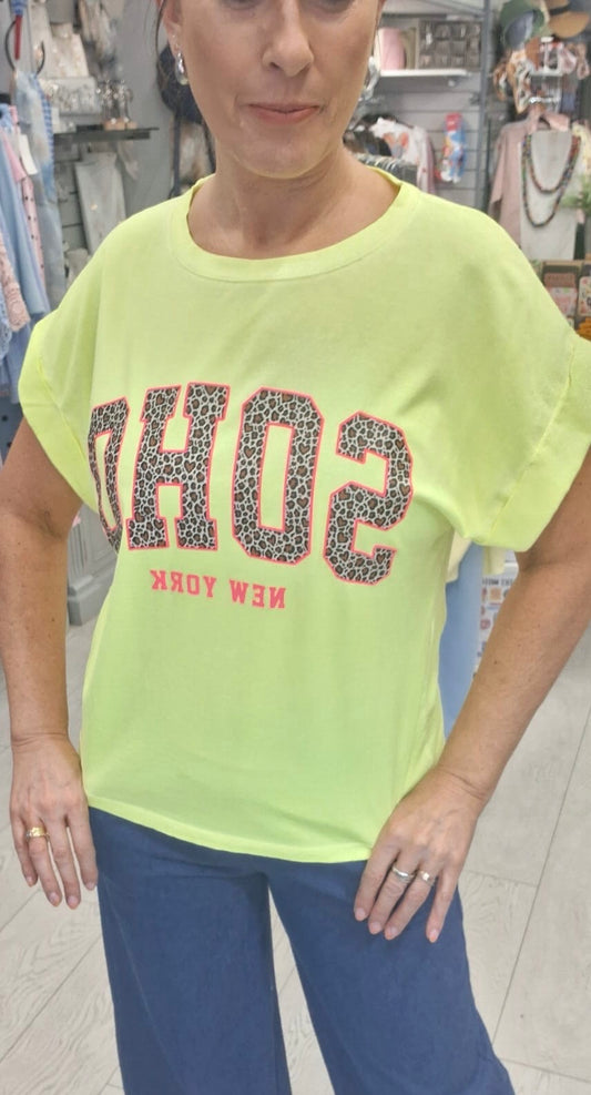 SOHO NEON TEE - 8-14