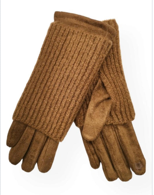 2 in 1 GLOVES & MITTS - CAMEL
