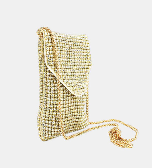 CRYSTAL OCCASION BAG - GOLD