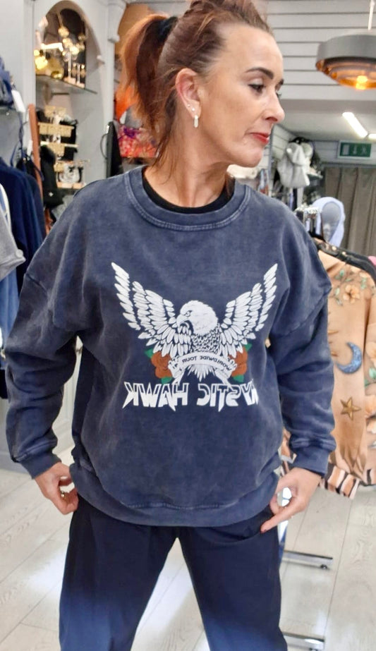 VINTAGE WASH GRAPHIC SWEATSHIRT-10-16