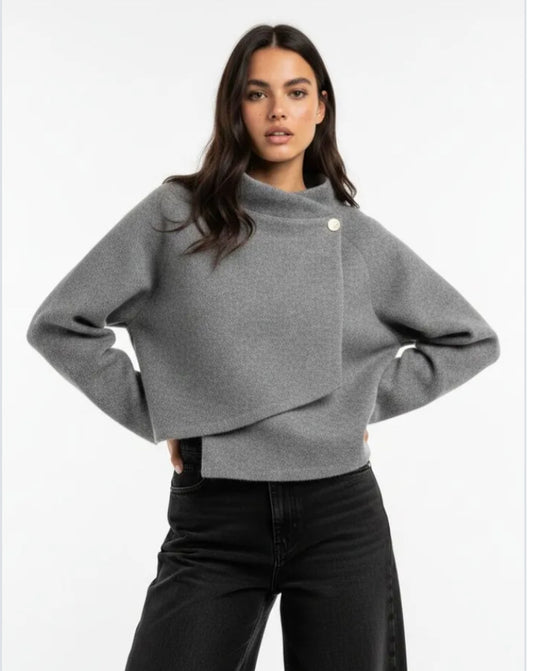 SIDE TIE JACKET - 10-16 - GREY