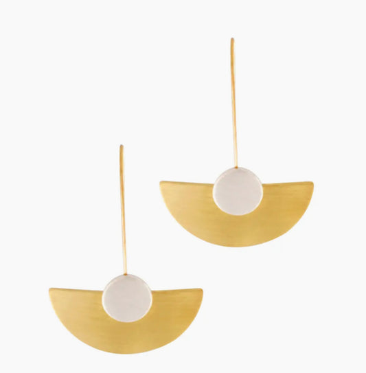 DNSK FAN HOOK EARRINGS