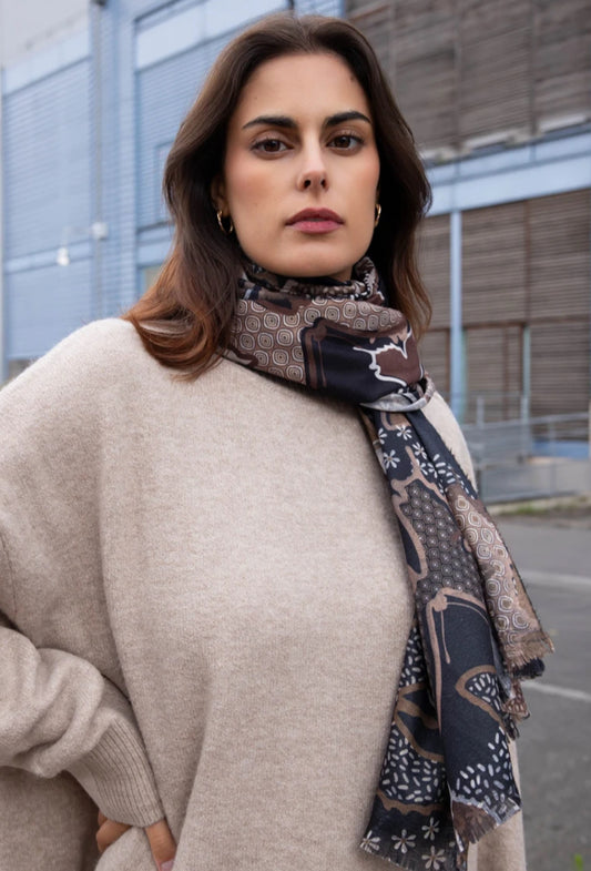 BUTTERFLY PRINT SCARF