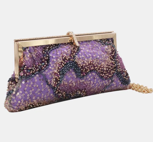 BEADED SEQUIN OCCASION BAG