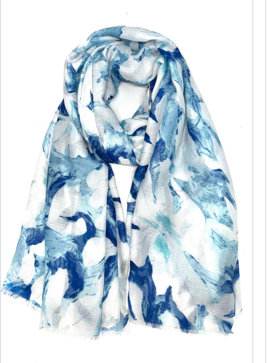 COTTON BLEND SCARF