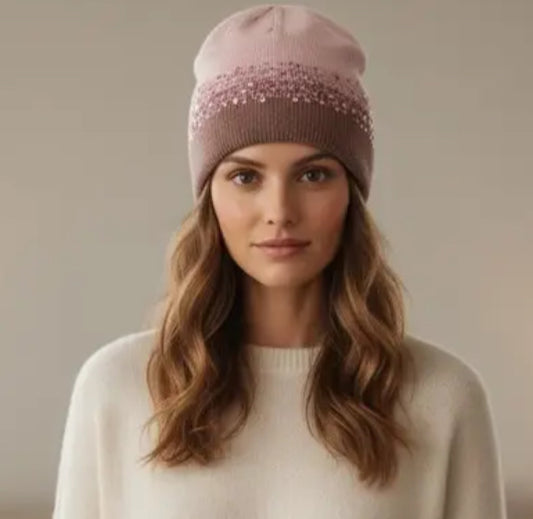 CASHMERE SPARKLE BEANIE