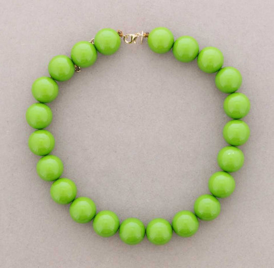 LARGE BEAD NECKLACE - GREEN