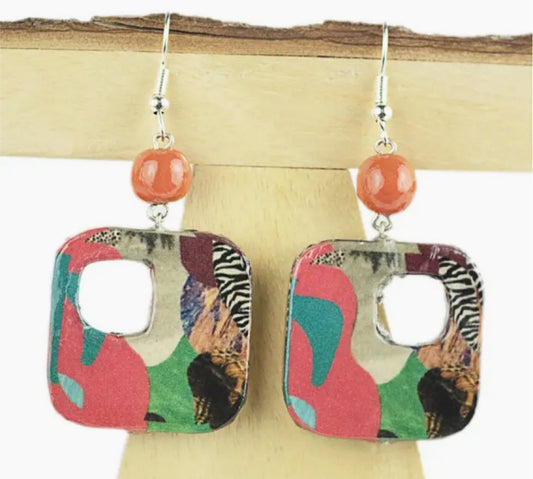 DECOUPAGE EARRINGS