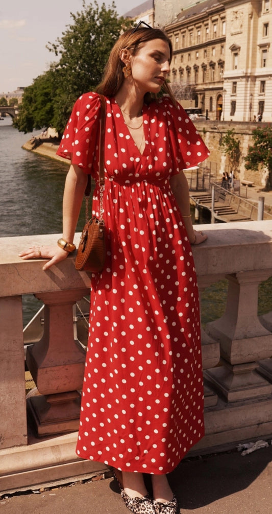 POLKA DRESS - 8-12
