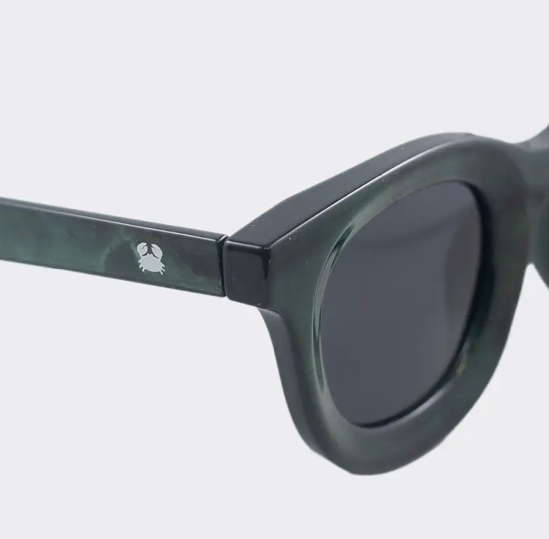 POLARIZED SUNGLASSES - GREEN - GREY LENS