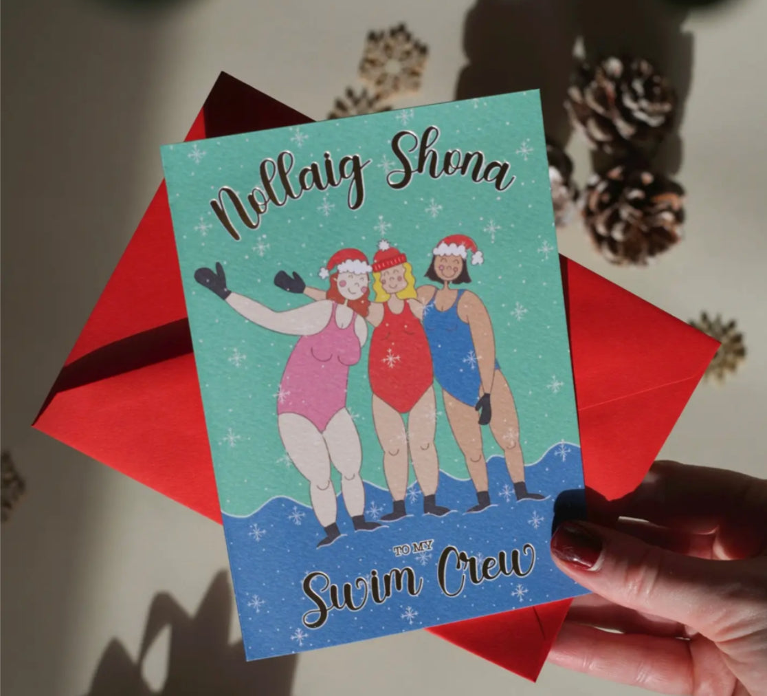 GOLD FOIL NOLLAIG SHONA CARD