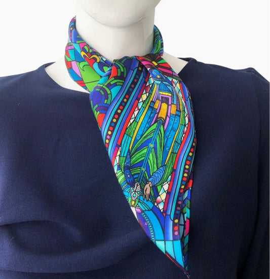 JENNIFER ROTHWELL ST PATRICK’S SILK SCARF