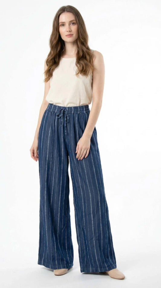 LYOCELL STRIPE PALAZZO - 10-16