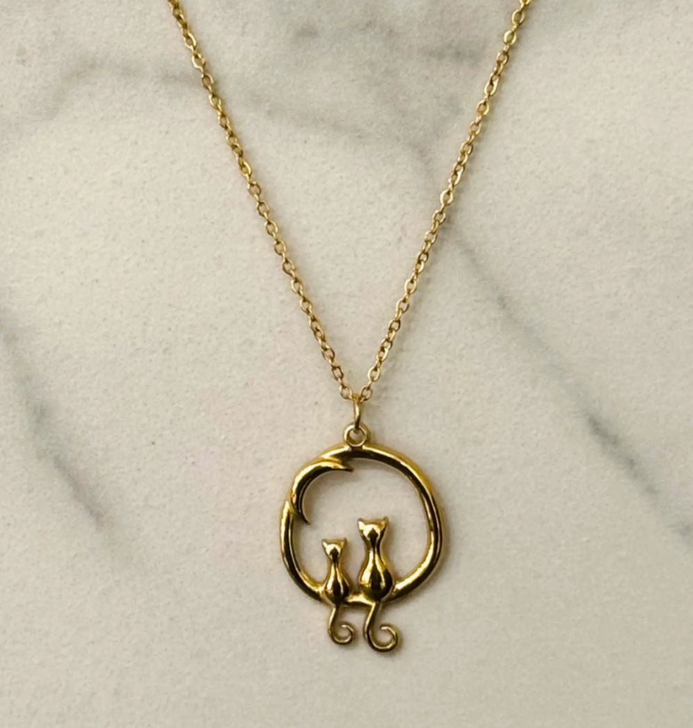 STAINLESS STEEL CAT NECKLACE
