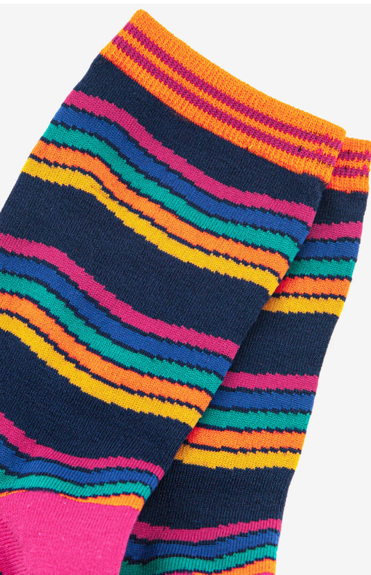 STRIPE BAMBOO SOCKS - MULTI