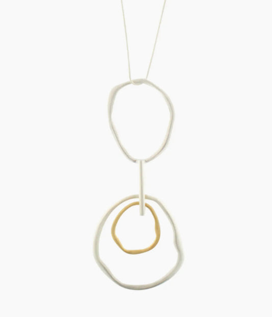 DNSK ADJUSTABLE CIRCLES NECKLACE