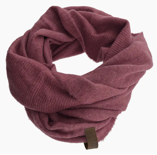 COTTON BLEND LOOP SCARF