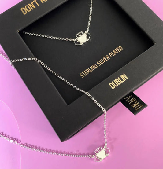 DKMV - HEART STRONG BEAG NECKLACE - SILVER PLATED