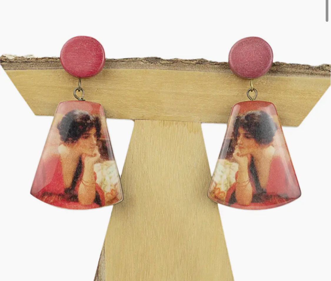 DECOUPAGE EARRINGS