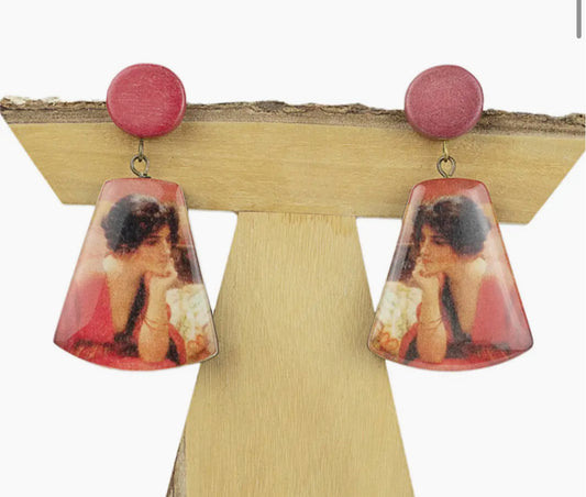 DECOUPAGE EARRINGS