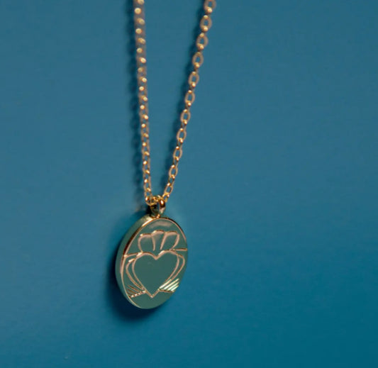 DKMV - HEART STRONG DISC CHAIN - GOLD PLATED