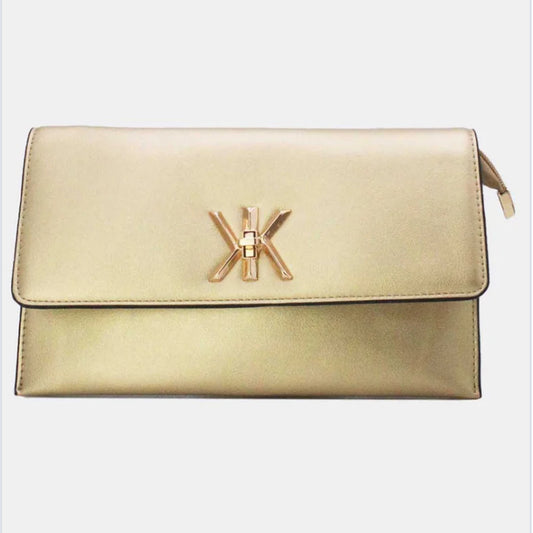 MATT ENVELOPE CLUTCH OCCASION BAG - GOLD