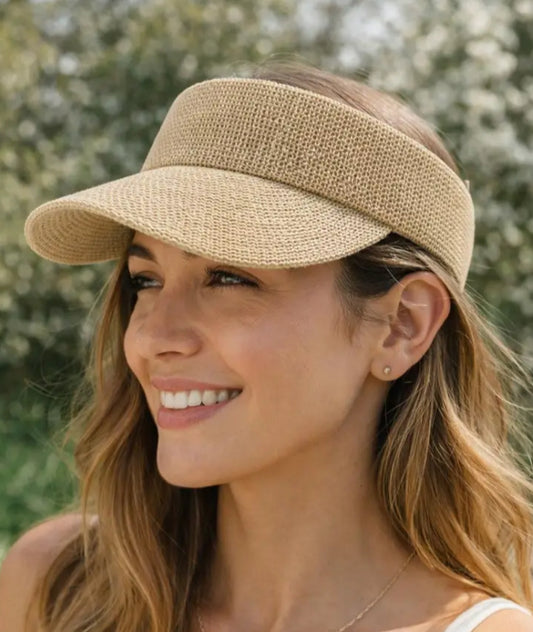 WOVEN VISOR - BEIGE