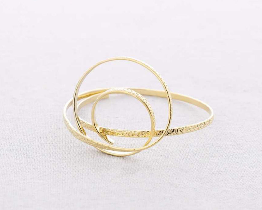SPIRAL BANGLE - GOLD