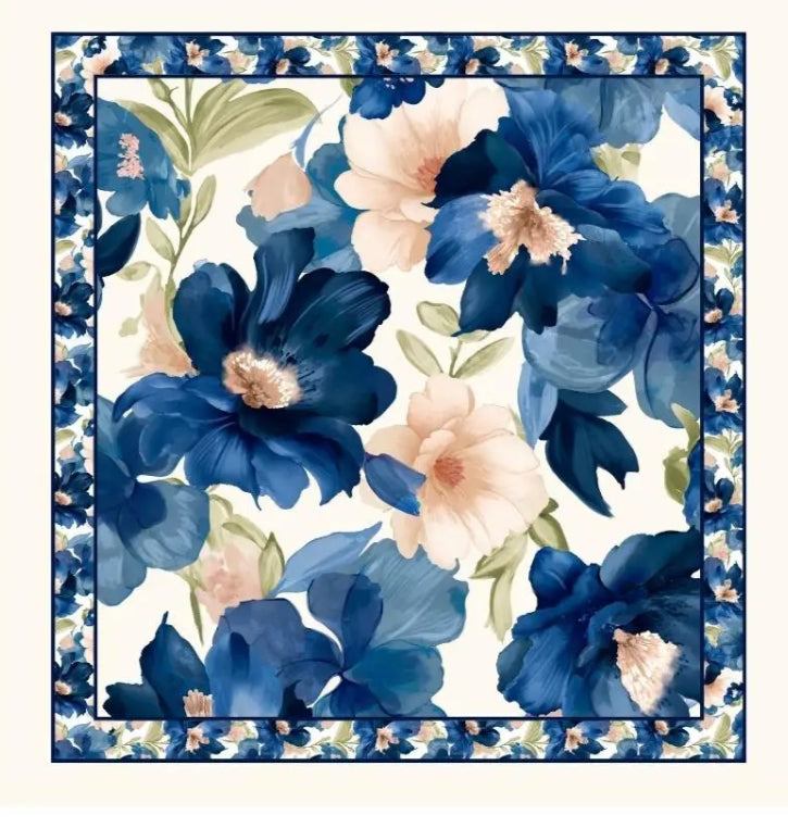LYOCELL FLORAL NECK SCARF
