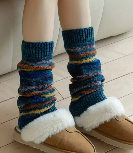 KNIT LEG WARMERS