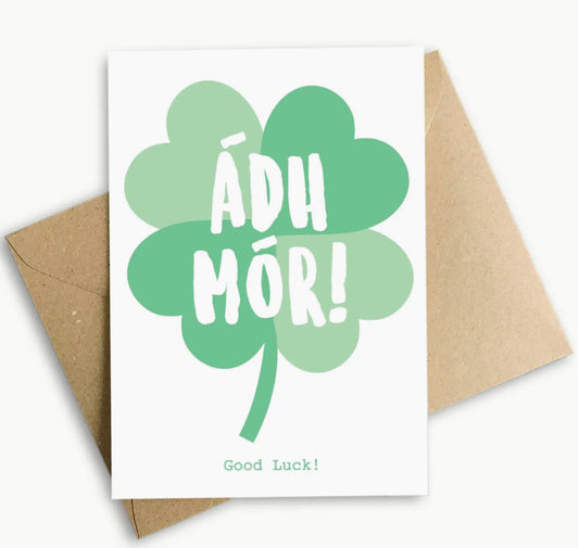 IRISH MADE & DESIGNED GREETING CARD - GOOD LUCK