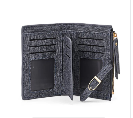 FABRIC WALLET - BLUE