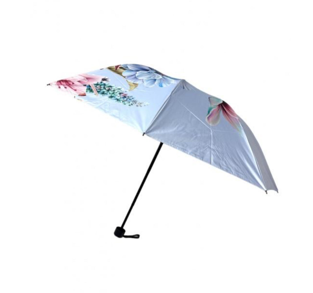 FOLDING FLORAL UMBRELLA