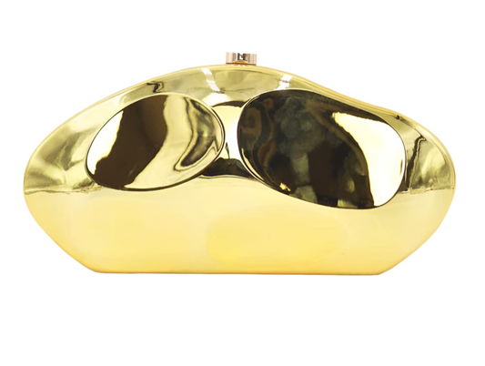 METAL OCCASION BAG - GOLD