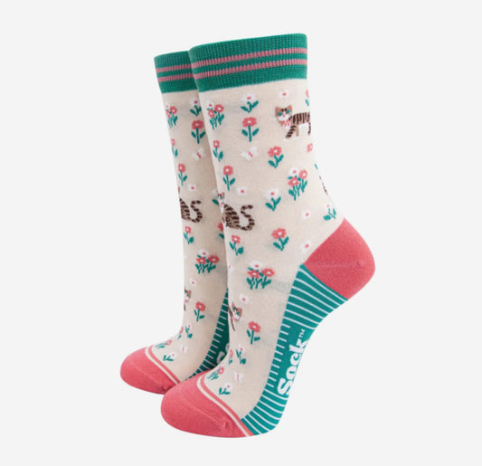 CATS & FLOWERS SOCKS