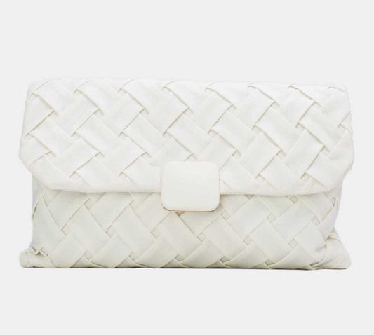 BRAIDED OCCASION BAG - WHITE