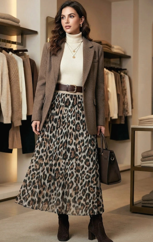 PLEAT MAXI SKIRT - 10-16